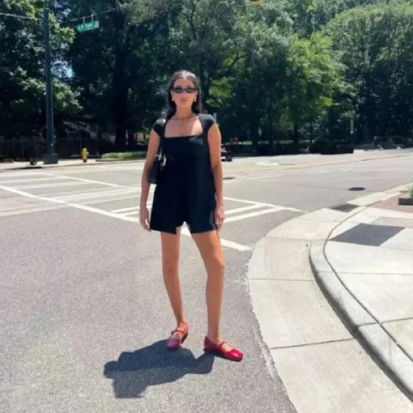 Franco Sarto Tinsley Mary Jane Faux Patent Flat in Grey/Gray- 8 - Picture 3 of 10